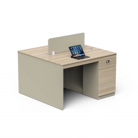 Modern Design Wooden Office Furniture Two Person Workstation
