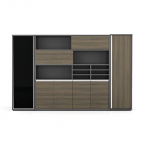 Hot Sale Wooden Large File Cabinet BOSS Modular Office Bookshelf Display Filing Cabinet With Storage