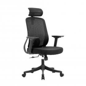 Modern Office Swivel Chair with Cross Legged Mesh Ergonomic Fabric Swivel High Medium Back Computer